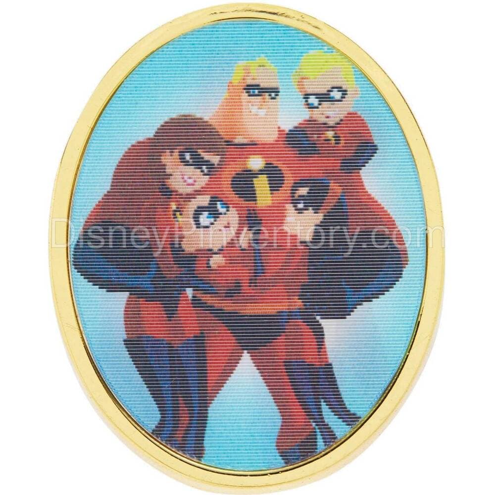 Loungefly Disney Pixar The Incredibles Lenticular Family Portrait Pin - BoxLunch Exclusive - Pin 28294