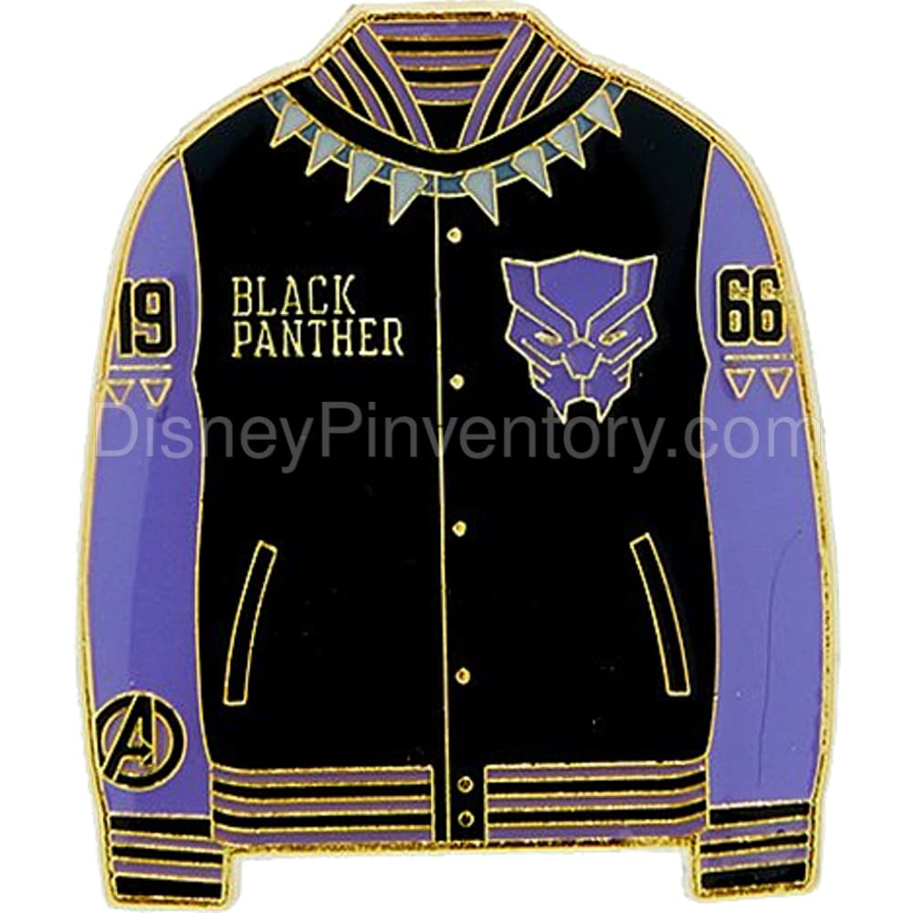 Loungefly Marvel Hero Varsity Jacket Blind Box Pin Set - Black Panther Pin - BoxLunch Exclusive - Pin 35161