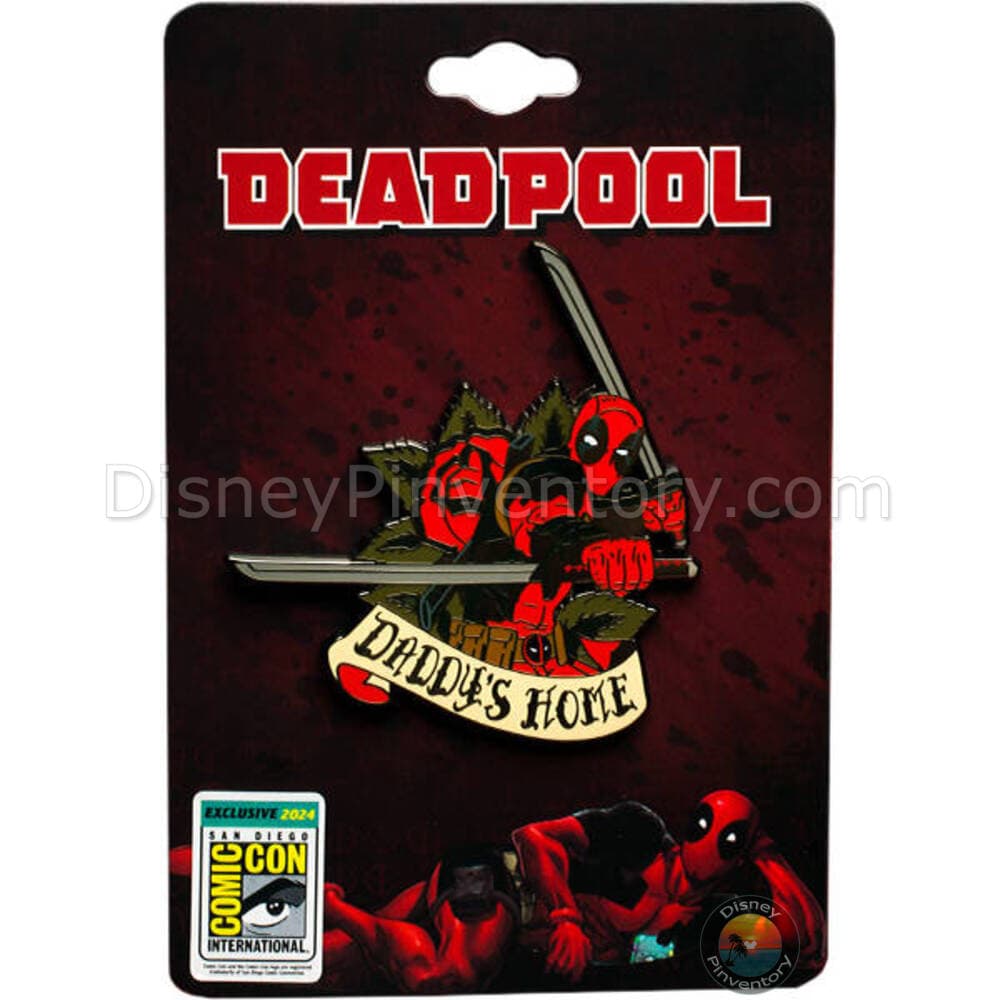 Deadpool Daddy's Home Tattoo Flash Pin - SDCC 2024 - Pin 36861