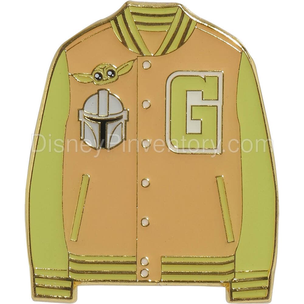 Loungefly Star Wars The Mandalorian Grogu & Mando Varsity Jacket Pin - BoxLunch Exclusive - Pin 36882