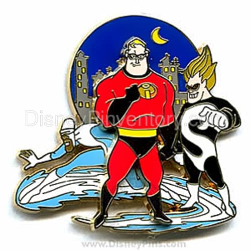 Disney/Pixar's The Incredibles - Mr. Incredible, Frozone and Syndrome - Pin 4186