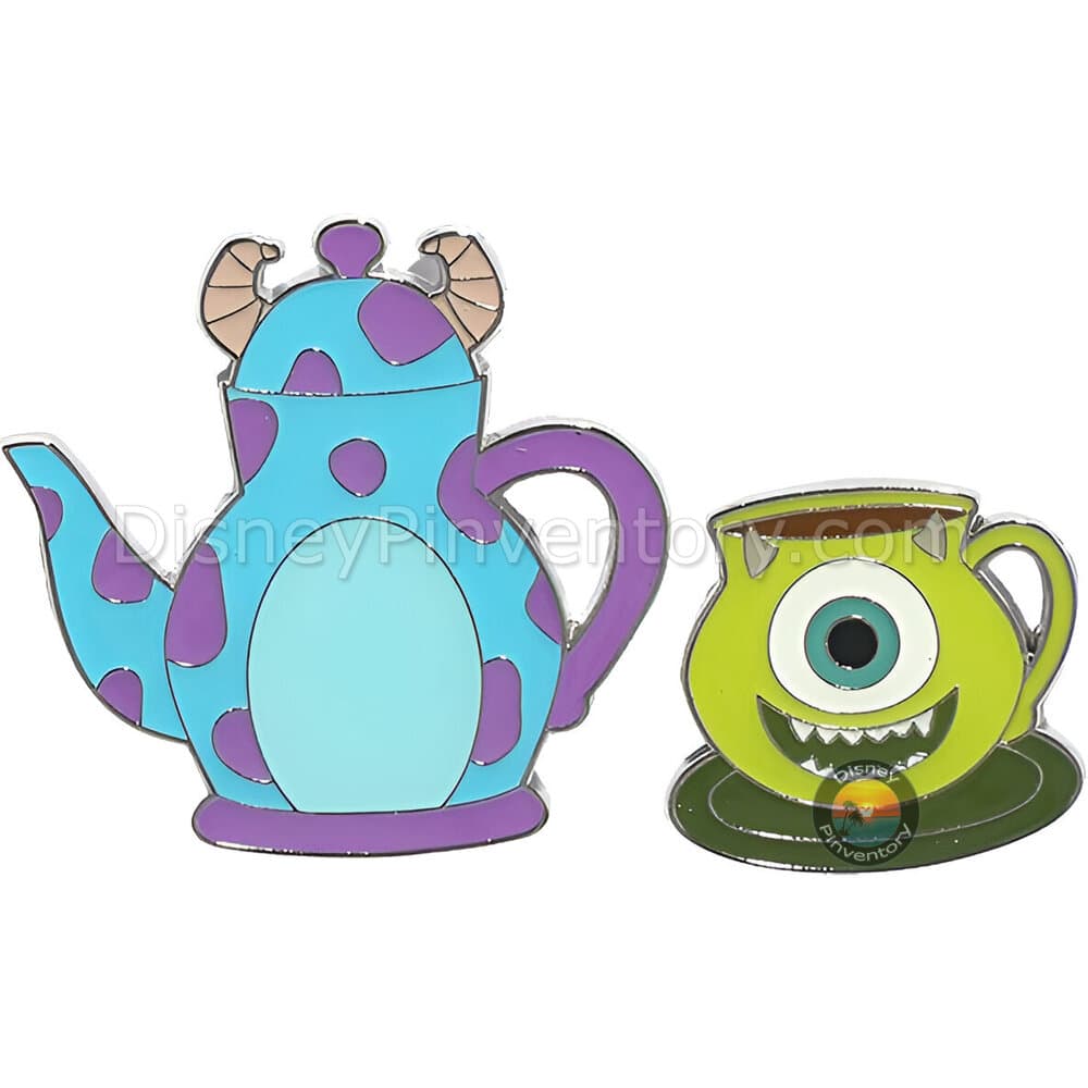 Loungefly Disney Pixar Tea Set Blind Box Pin Set - Sulley & Mike Wazowki - Pin 42085