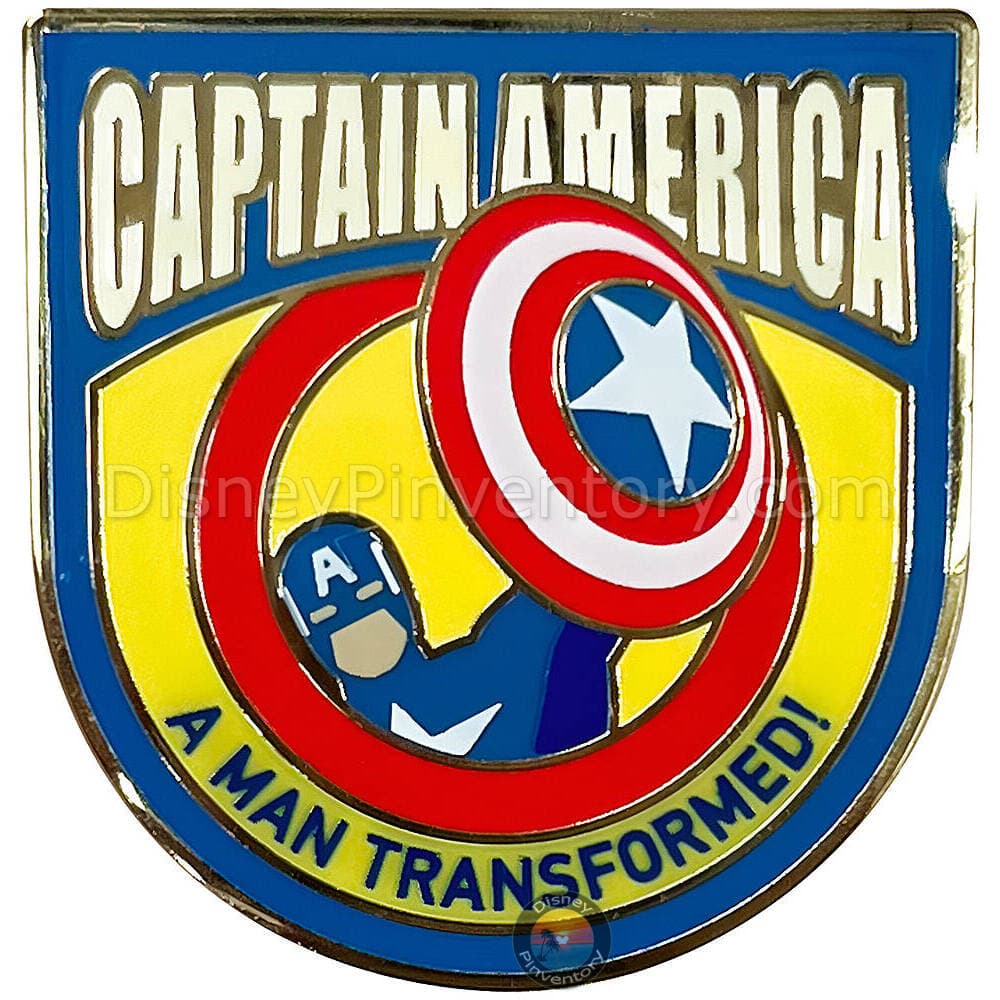 Marvel Captain America Pop Icon Pin Set - A Man Transformed! Only - Pin 42510
