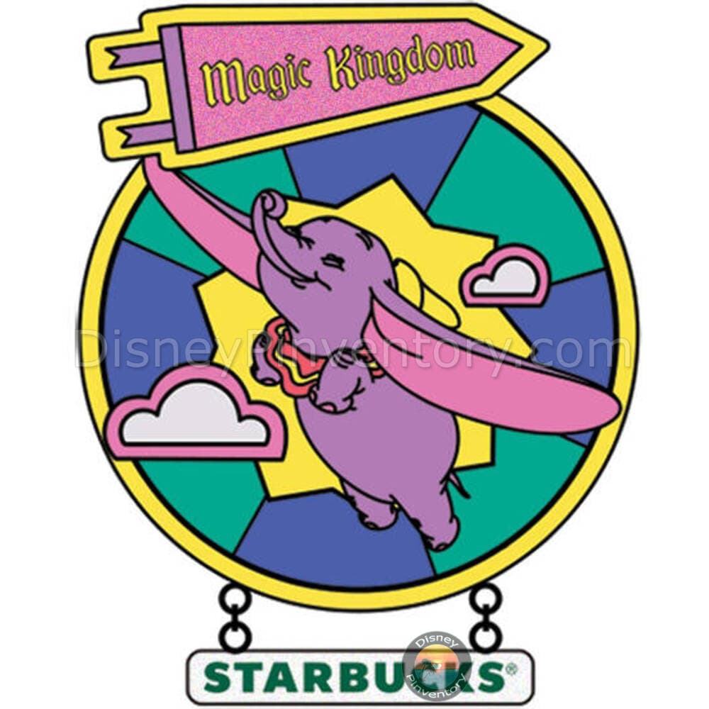Magic Kingdom Starbucks Mystery Pin Set - Dumbo the Flying Elephant - Pin 43973