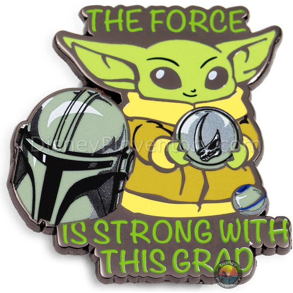 Star Wars: The Mandalorian Grogu "The Force Is Strong With This Grad" Pin - Pin 44501