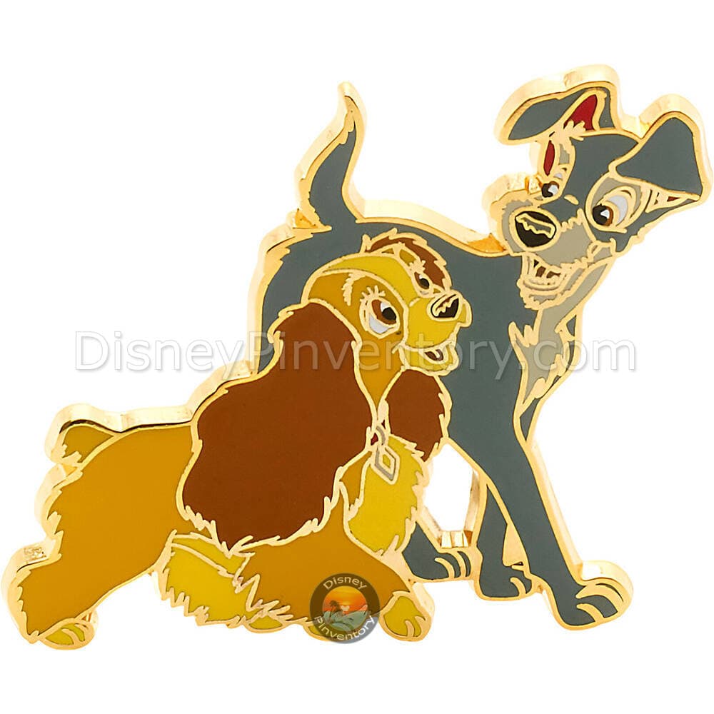 Disneyland Paris Cats and Dogs Pin Collection - Lady and the Tramp - Pin 44520