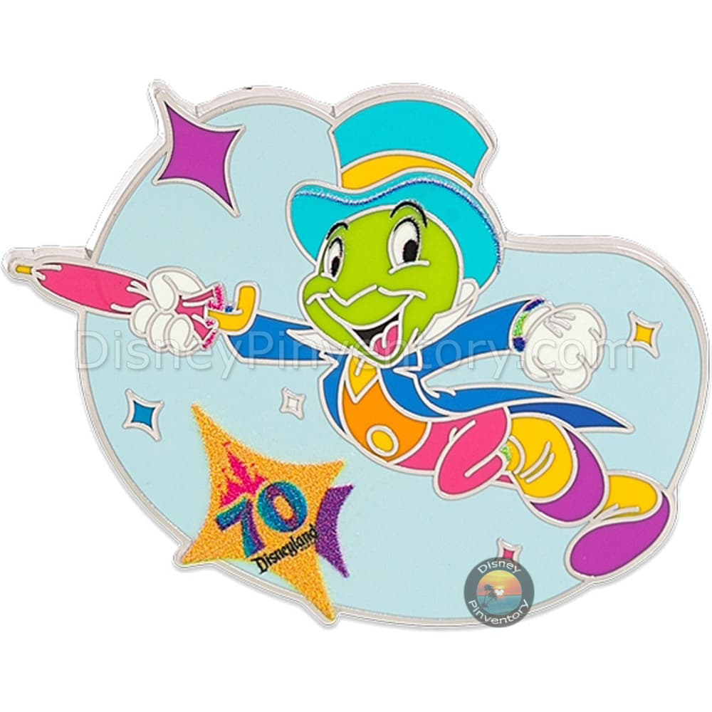 Disneyland 70th Anniversary Mystery Pin Set - Jiminy Cricket - Pin 44804