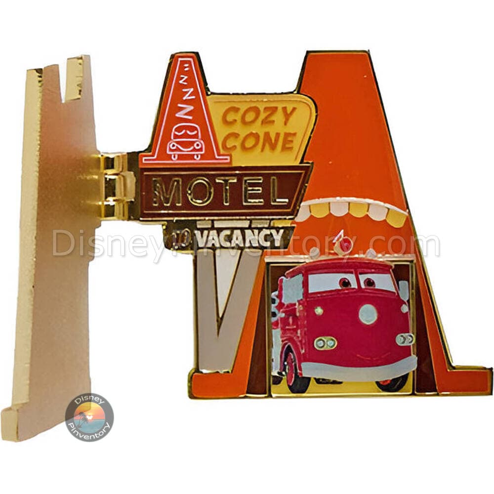 Loungefly Disney Pixar Cars Cozy Cone Motel Hinged Blind Box Pin Set - Red - BoxLunch Exclusive - Pin 44899