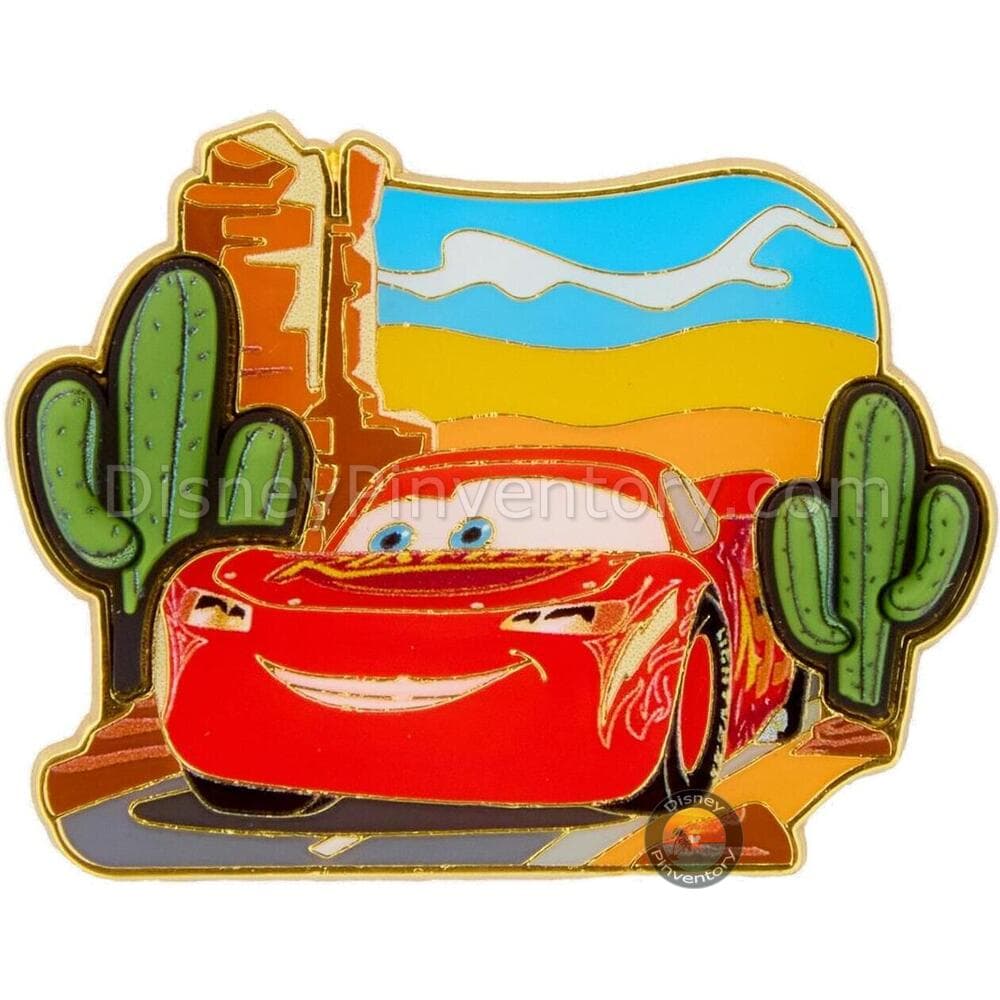 Loungefly Disney Pixar Cars Lightning McQueen Cactus Pin - BoxLunch Exclusive - Pin 45174