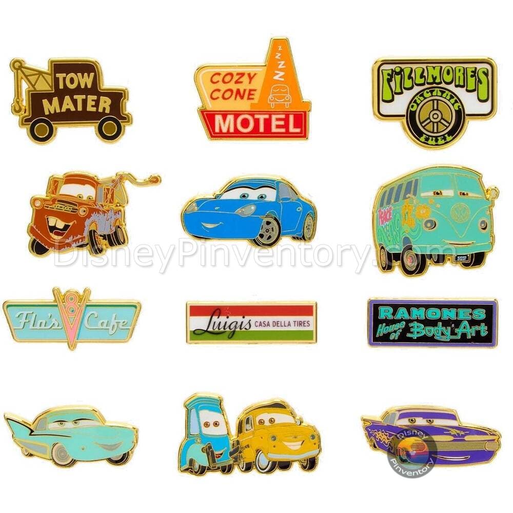 Loungefly Disney Pixar Cars Signs Blind Box Pin Set - BoxLunch Exclusive - Pin 45403