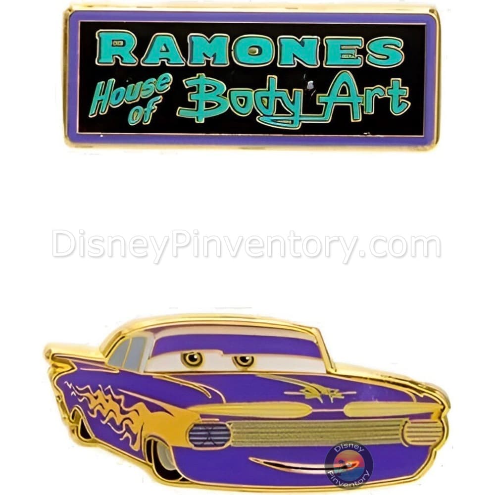 Loungefly Disney Pixar Cars Signs Blind Box Pin Set - Ramone & Sign Set - BoxLunch Exclusive - Pin 45409