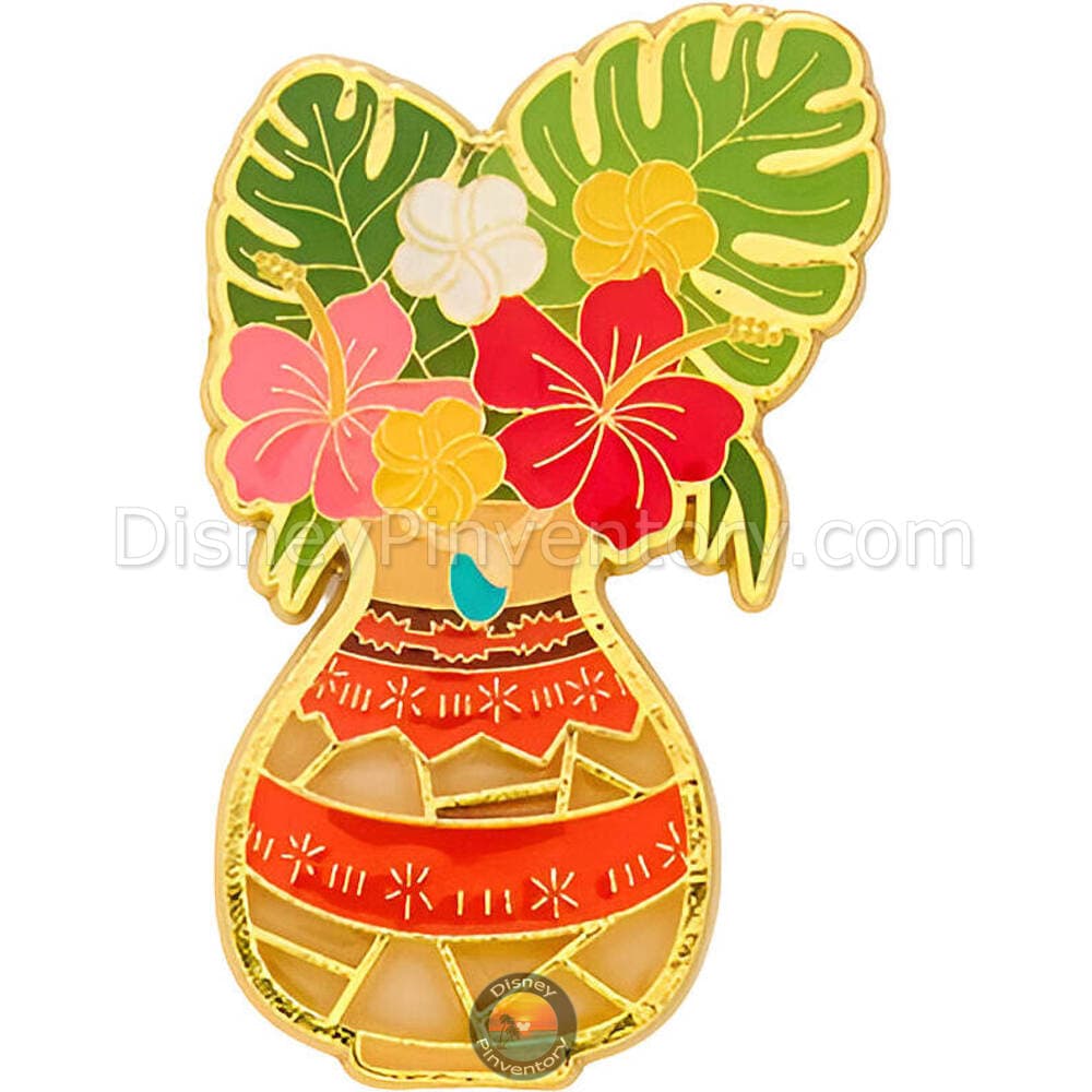 Loungefly Disney Princess Flower Vase Stained Glass Blind Box Pin Set - Moana - BoxLunch Exclusive - Pin 46214
