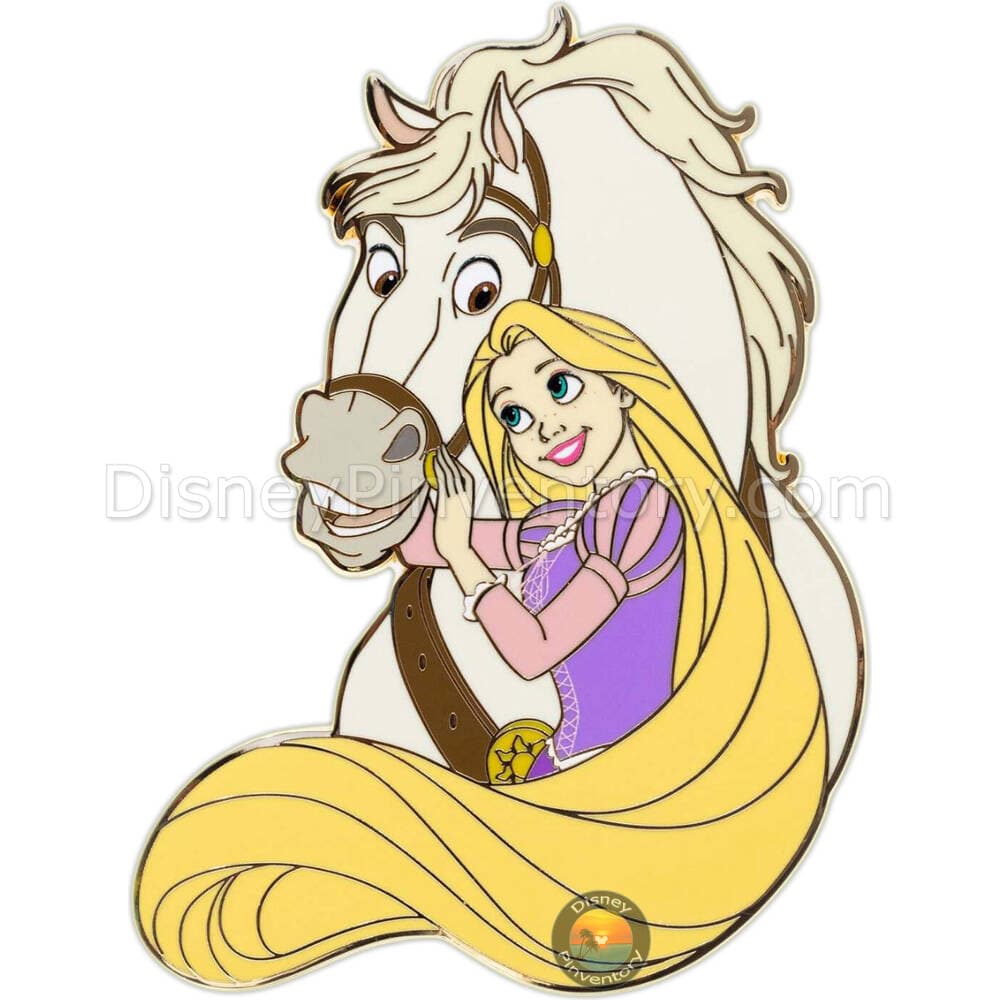 Disney Enchanted Equestrians Series - Rapunzel & Maximus Jumbo Pin - PALM Exclusive - Pin 46516