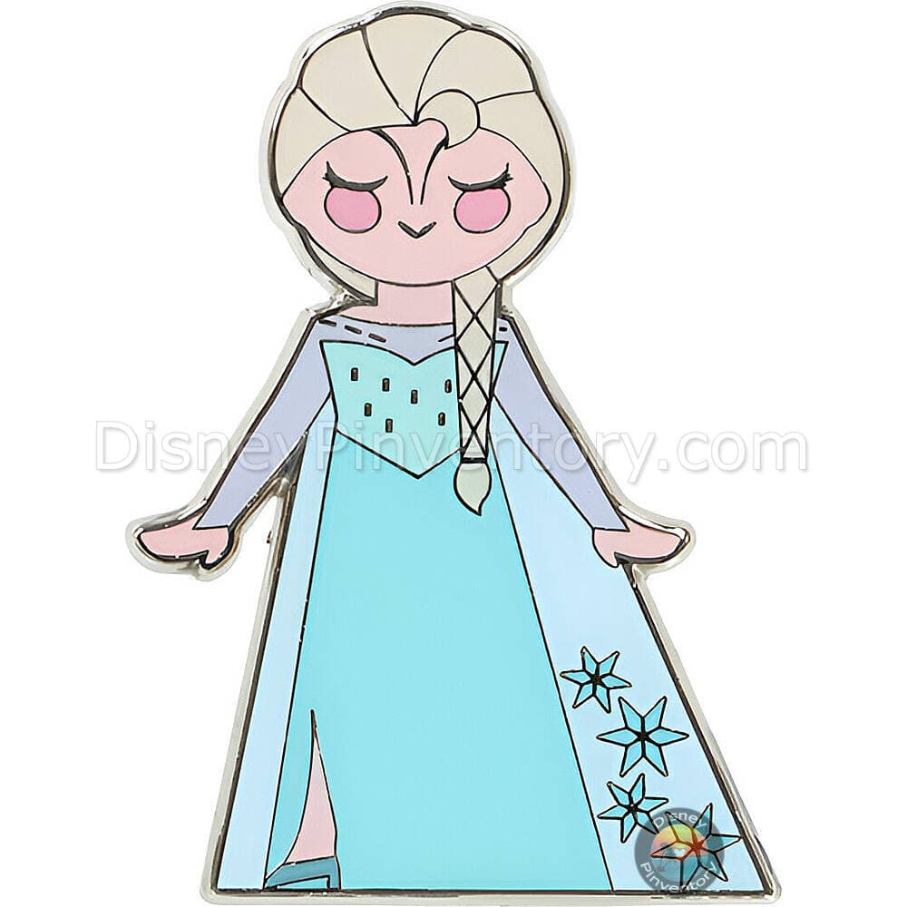 Fantasy Springs Anna and Elsa's Frozen Journey Mystery Pin Set - Elsa in Ice Dress - Pin 47315