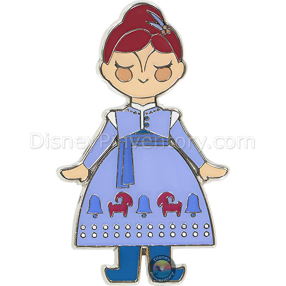 Fantasy Springs Anna and Elsa's Frozen Journey Mystery Pin Set - Anna in Olaf's Frozen Adventure Holiday Dress - Pin 47319