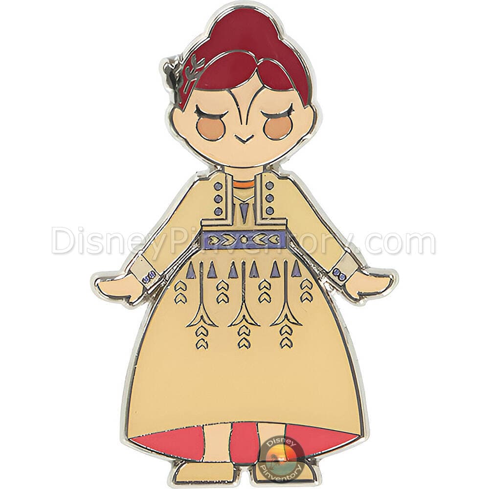 Fantasy Springs Anna and Elsa's Frozen Journey Mystery Pin Set - Anna in Frozen 2 Fall Dress - Pin 47323