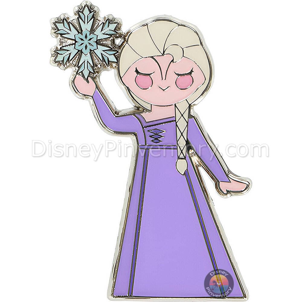 Fantasy Springs Anna and Elsa's Frozen Journey Mystery Pin Set - Elsa in Frozen 2 Purple Dress - Pin 47324