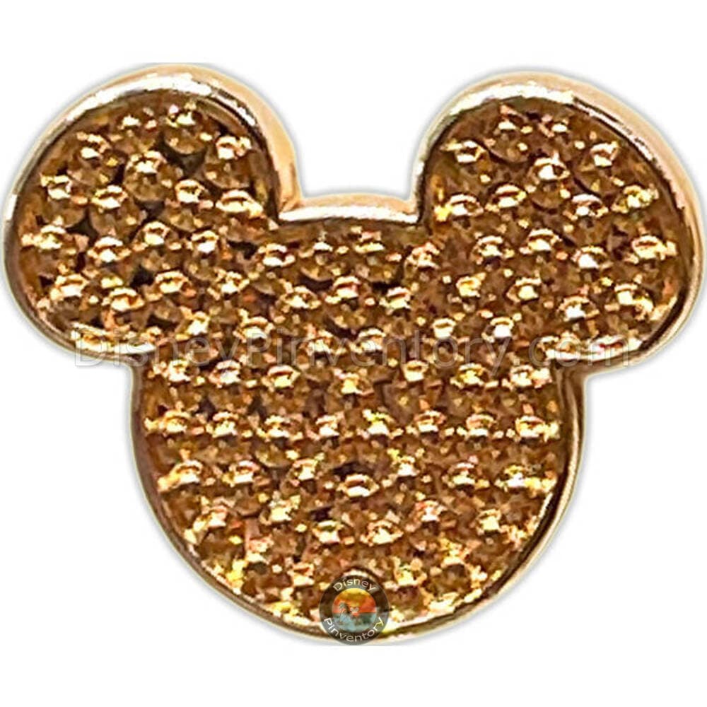 Mickey Mouse Dotted Icon Rainbow Colored Pin Set - Gold (no fill) - Pin 47368