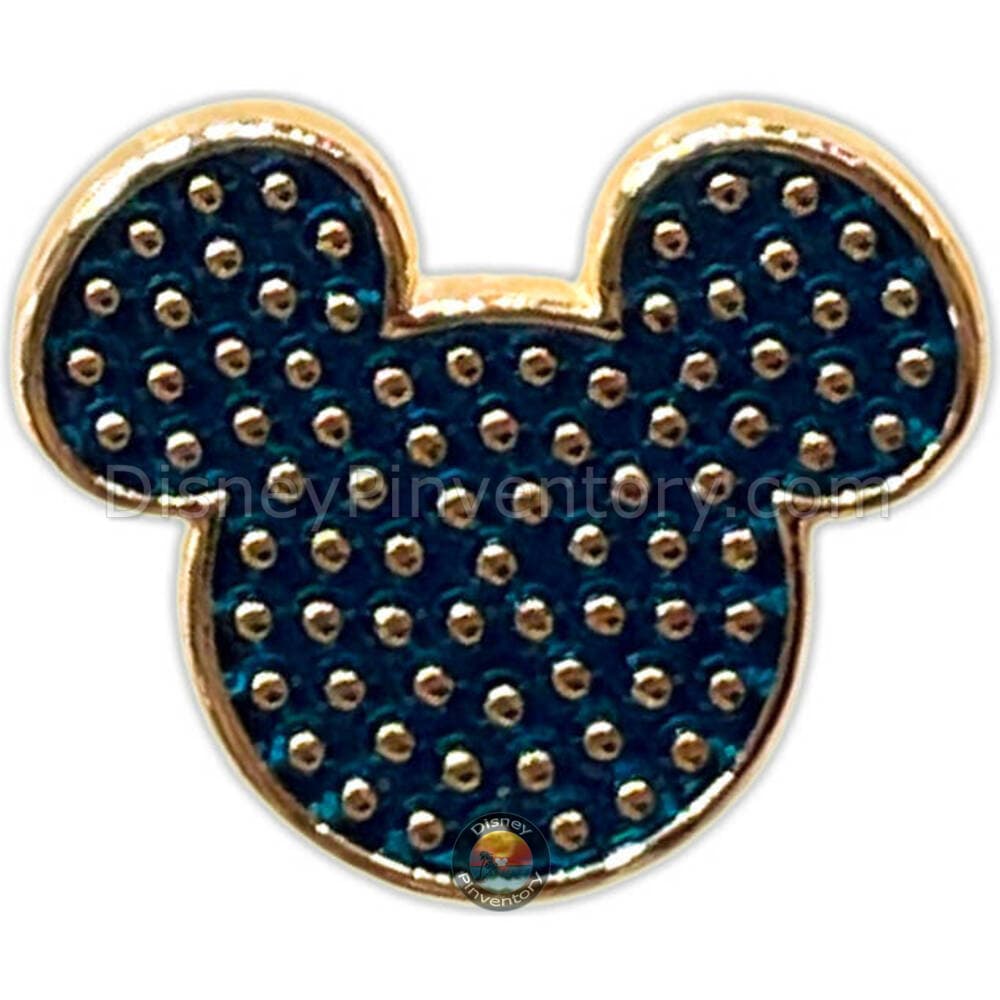 Mickey Mouse Dotted Icon Rainbow Colored Pin Set - Blue - Pin 47372