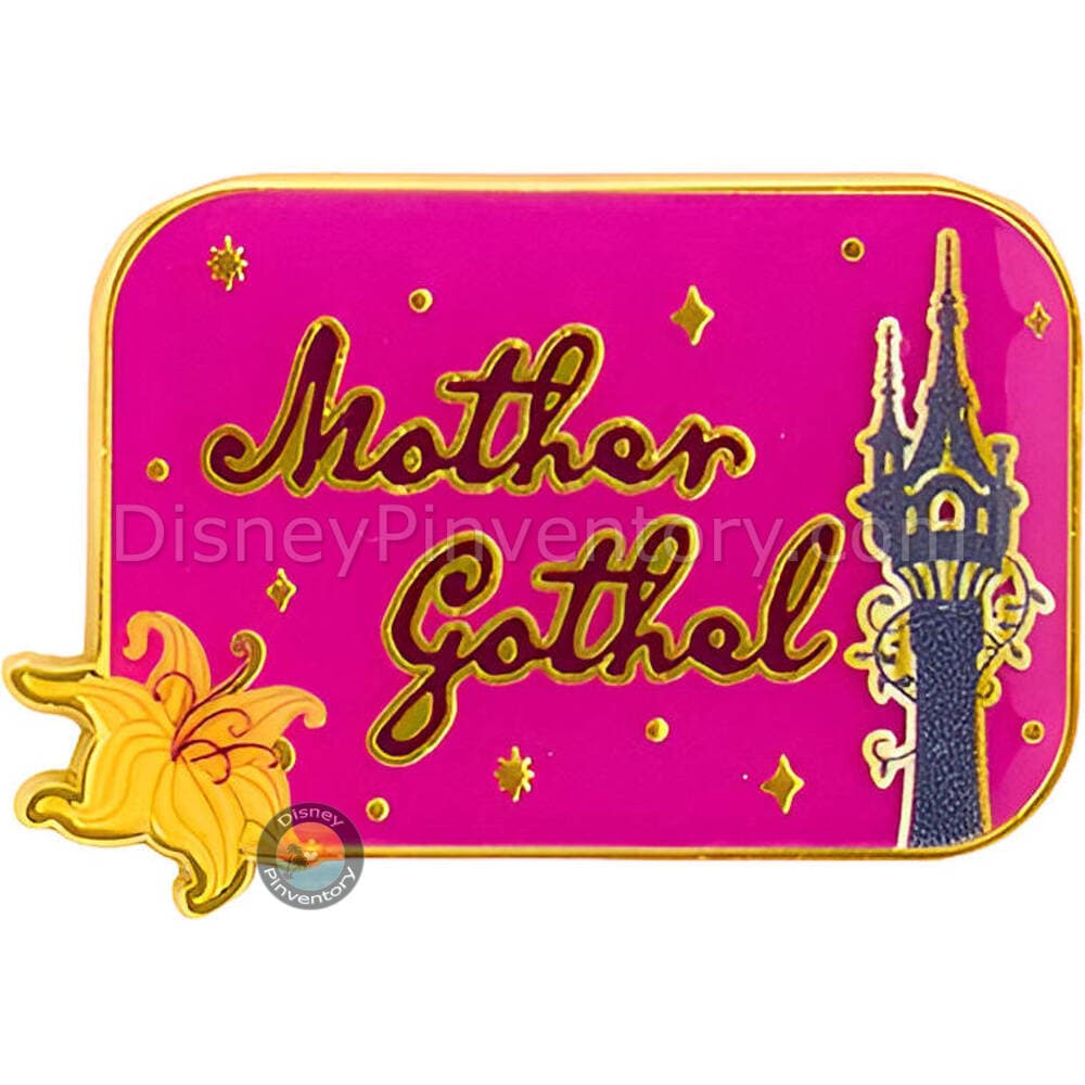 Loungefly Disney Villain Signature Name Blind Box Pin Set - Mother Gothel - BoxLunch Exclusive - Pin 47705