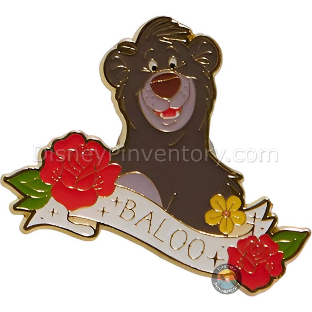 Loungefly Disney Animals Tattoo Blind Box Pin Set - Baloo - Hot Topic Exclusive - Pin 47739