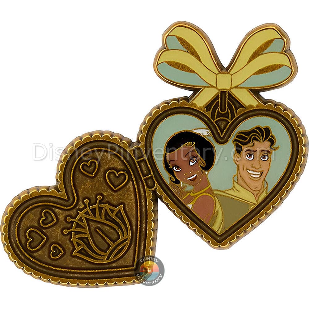 Loungefly Disney Princess Couple Locket Blind Box Pin Set - Tiana & Prince Naveen - Hot Topic Exclusive - Pin 48157