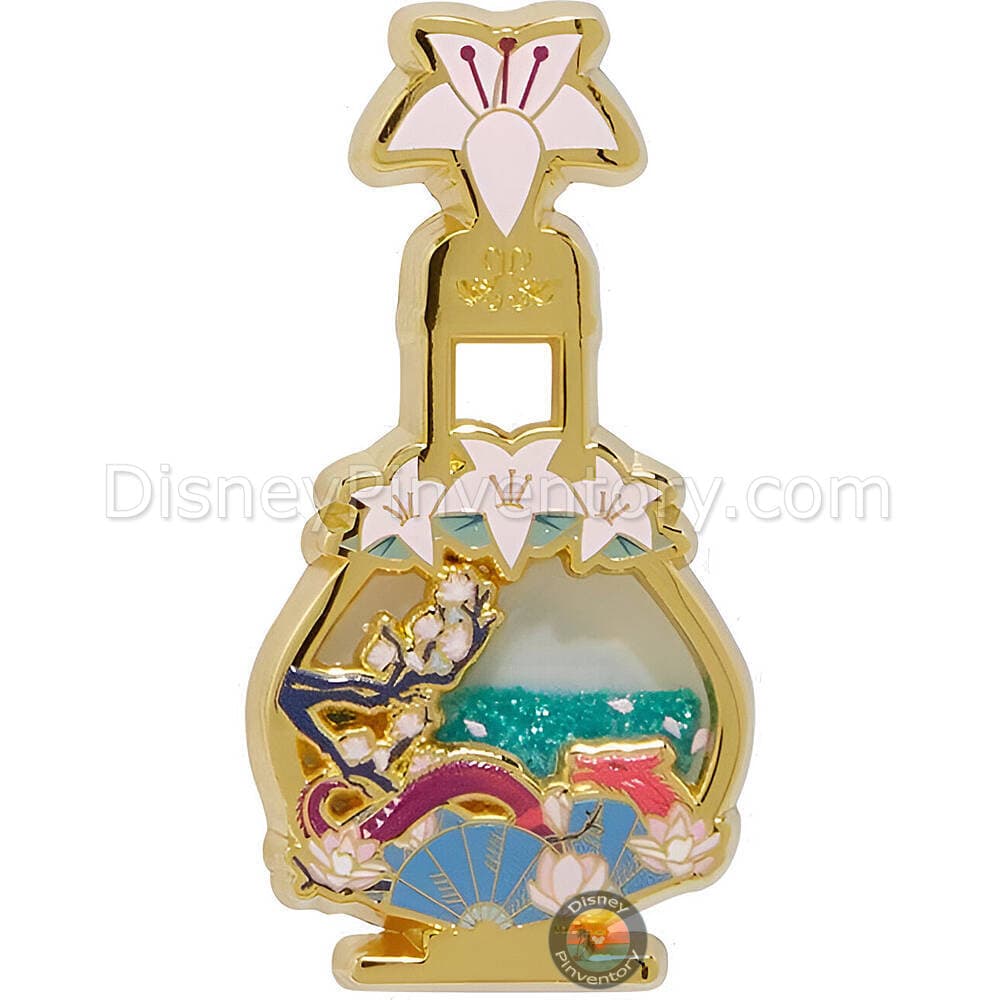 Disney Princess Liquid Glitter Filled Perfume Bottle Blind Box Pin Set - Mulan - BoxLunch Exclusive - Pin 48236
