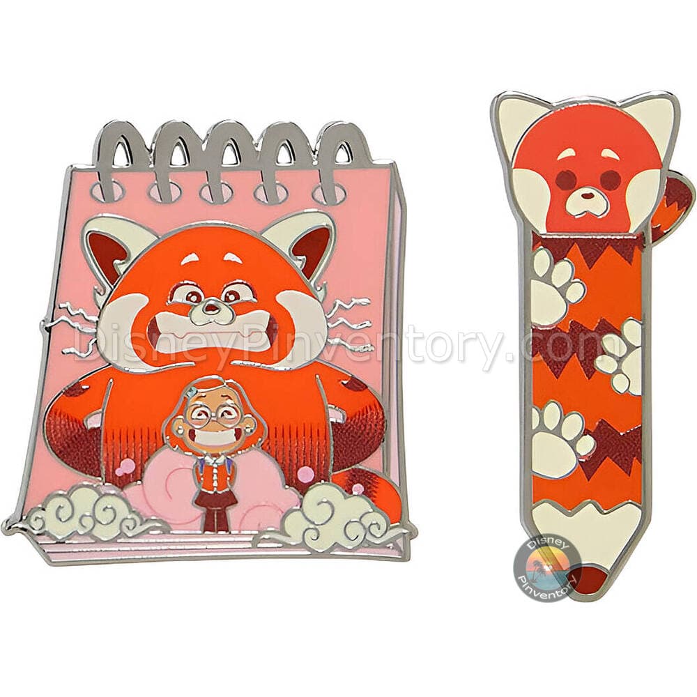 Disney Pixar Pencil & Notepad Blind Box Pin Set - Turning Red Set - BoxLunch Exclusive - Pin 48241