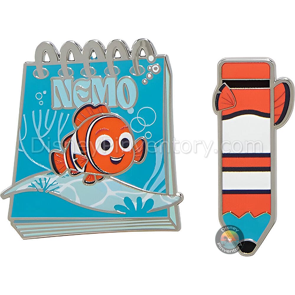 Disney Pixar Pencil & Notepad Blind Box Pin Set - Finding Nemo Set - BoxLunch Exclusive - Pin 48242