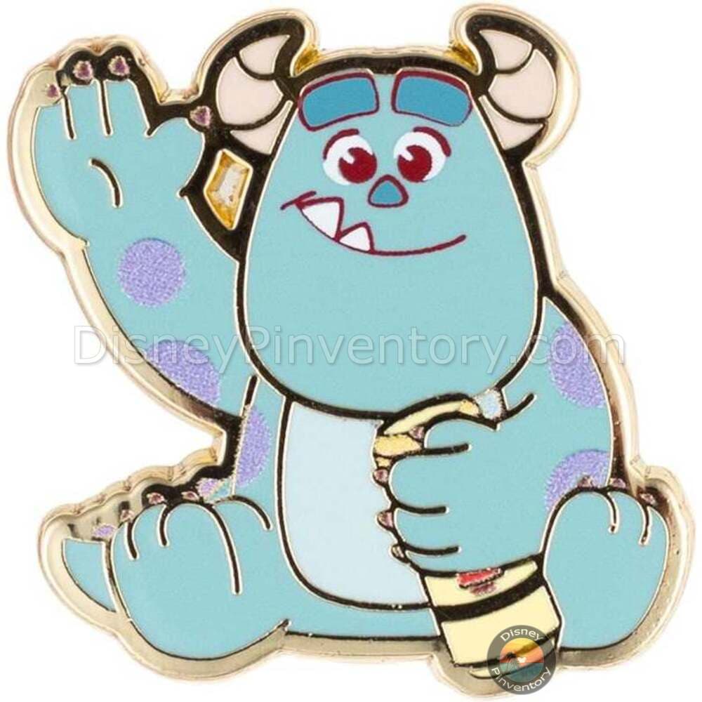 Pixar Monsters Inc Sulley Waving Cuties Micro Pin - PALM Exclusive - Pin 49092