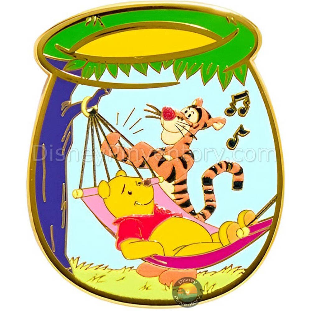 Disney Winnie the Pooh Character Honey Pot Blind Box Pin Set - Tigger & Pooh with Hammock - BoxLunch Exclusive - Pin 51121