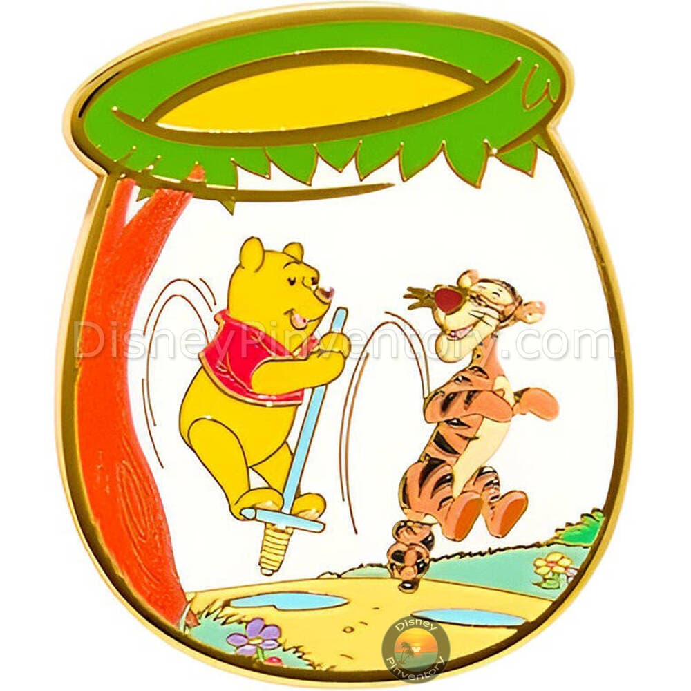 Disney Winnie the Pooh Character Honey Pot Blind Box Pin Set - Pooh & Tigger Bouncing - BoxLunch Exclusive - Pin 51122