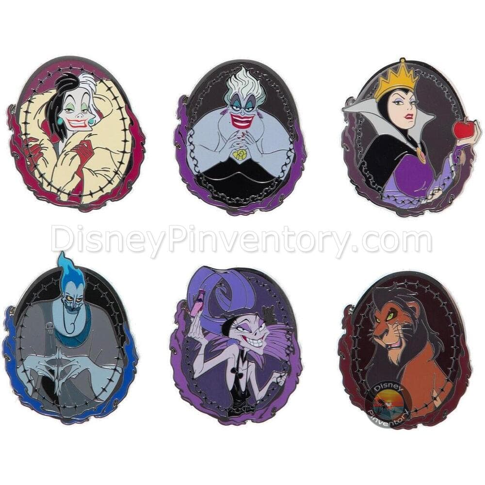 Disney Villains Portrait Blind Box Pin Set - Pin 51126