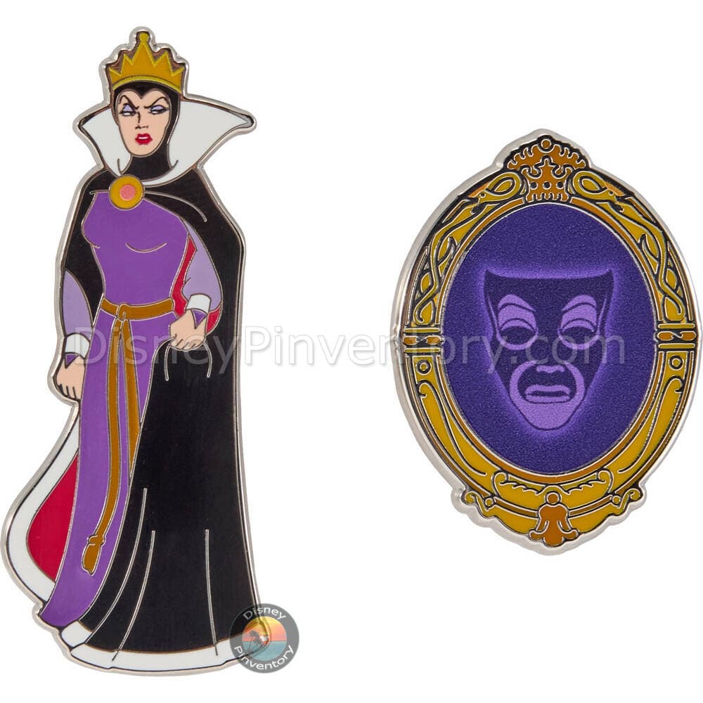 Evil Queen and Magic Mirror Build-a-Pin Set - Snow White and the Seven Dwarfs - Pin 51156