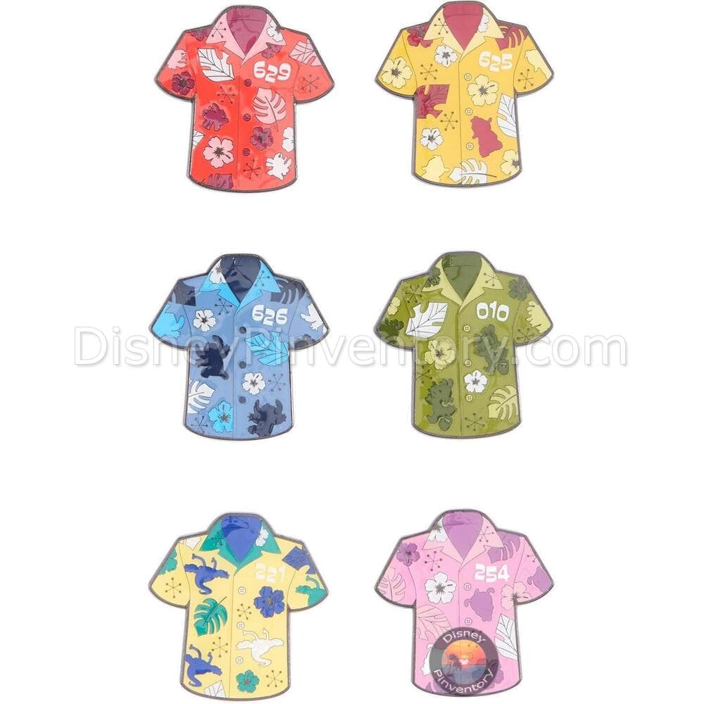 Loungefly Disney Lilo & Stitch Aloha Shirt Blind Box Pin Set - Pin 51223