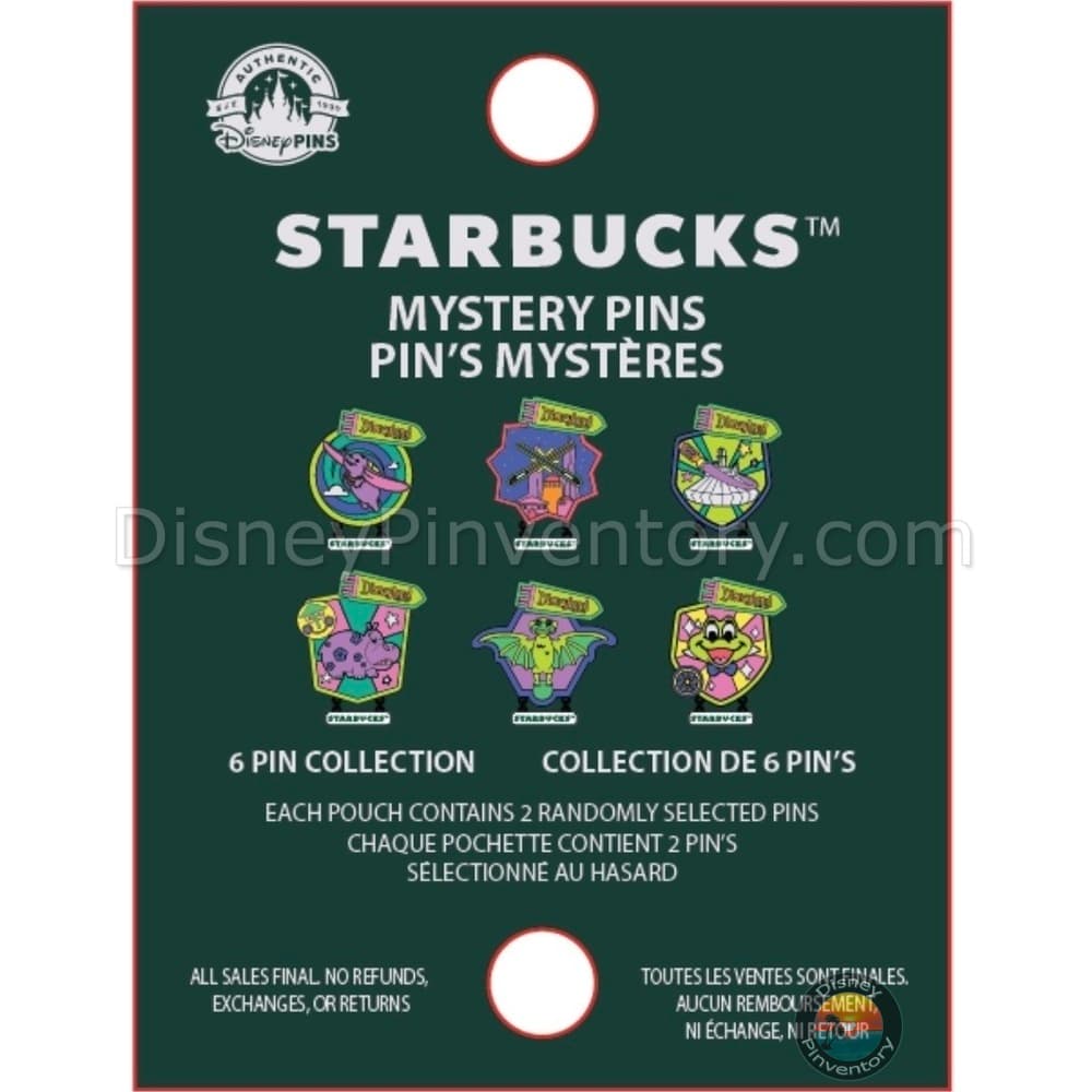 Disneyland Starbucks Tumbler Mystery Pin Set - Pin 51230