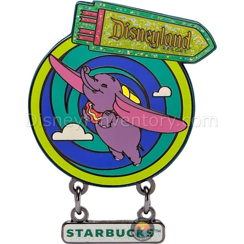 Disneyland Starbucks Tumbler Mystery Pin Set - Dumbo the Flying Elephant - Pin 51231
