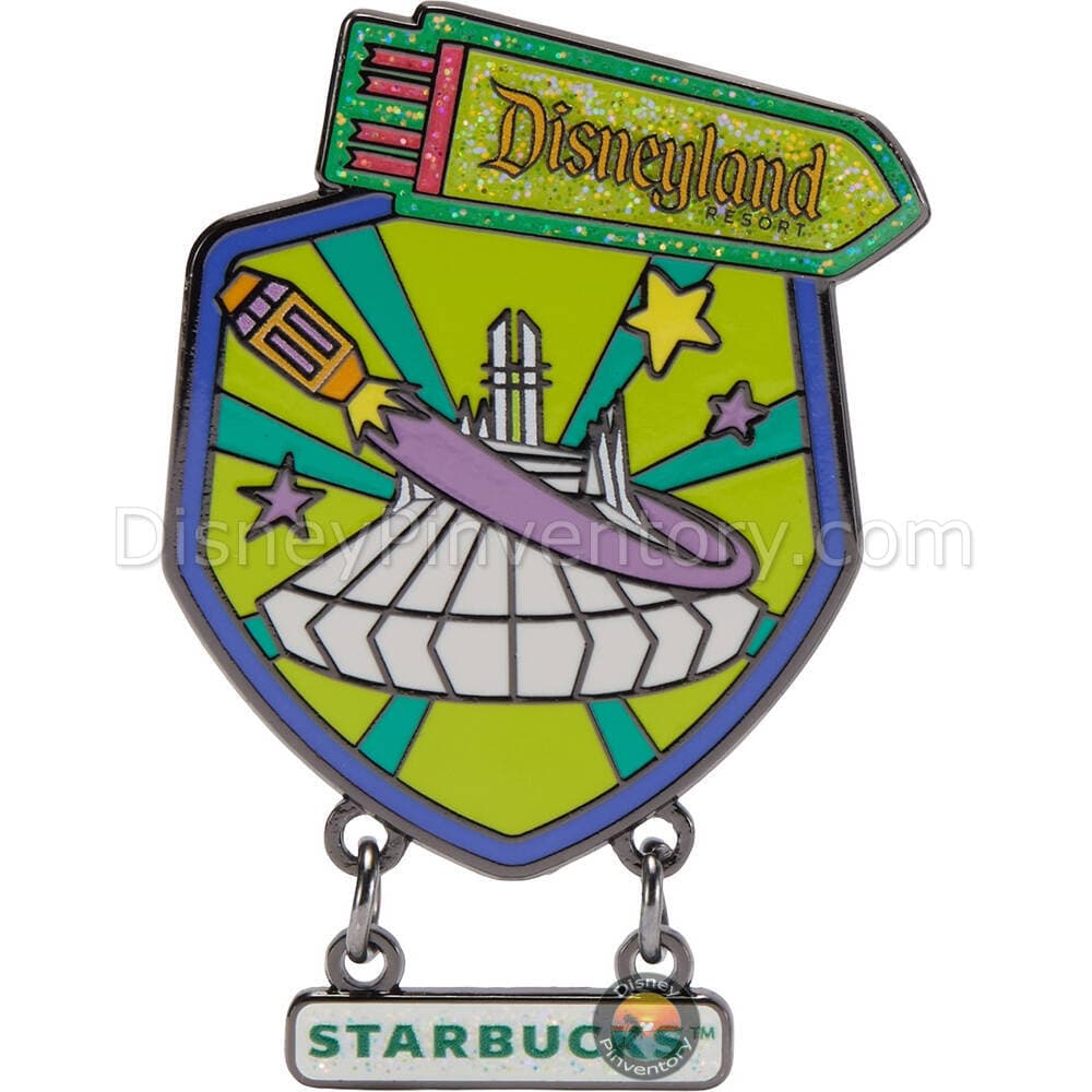 Disneyland Starbucks Tumbler Mystery Pin Set - Space Mountain - Pin 51233
